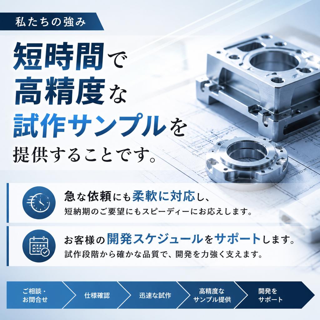 4. 短納期での試作サンプル提供