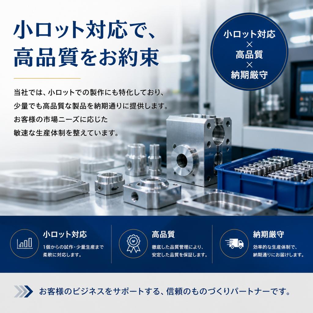 小ロット生産のメリット