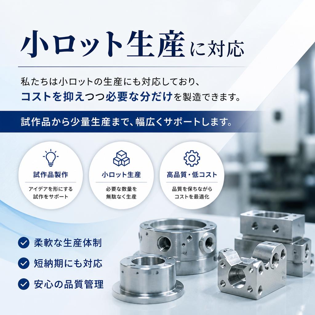 小ロット生産の利点