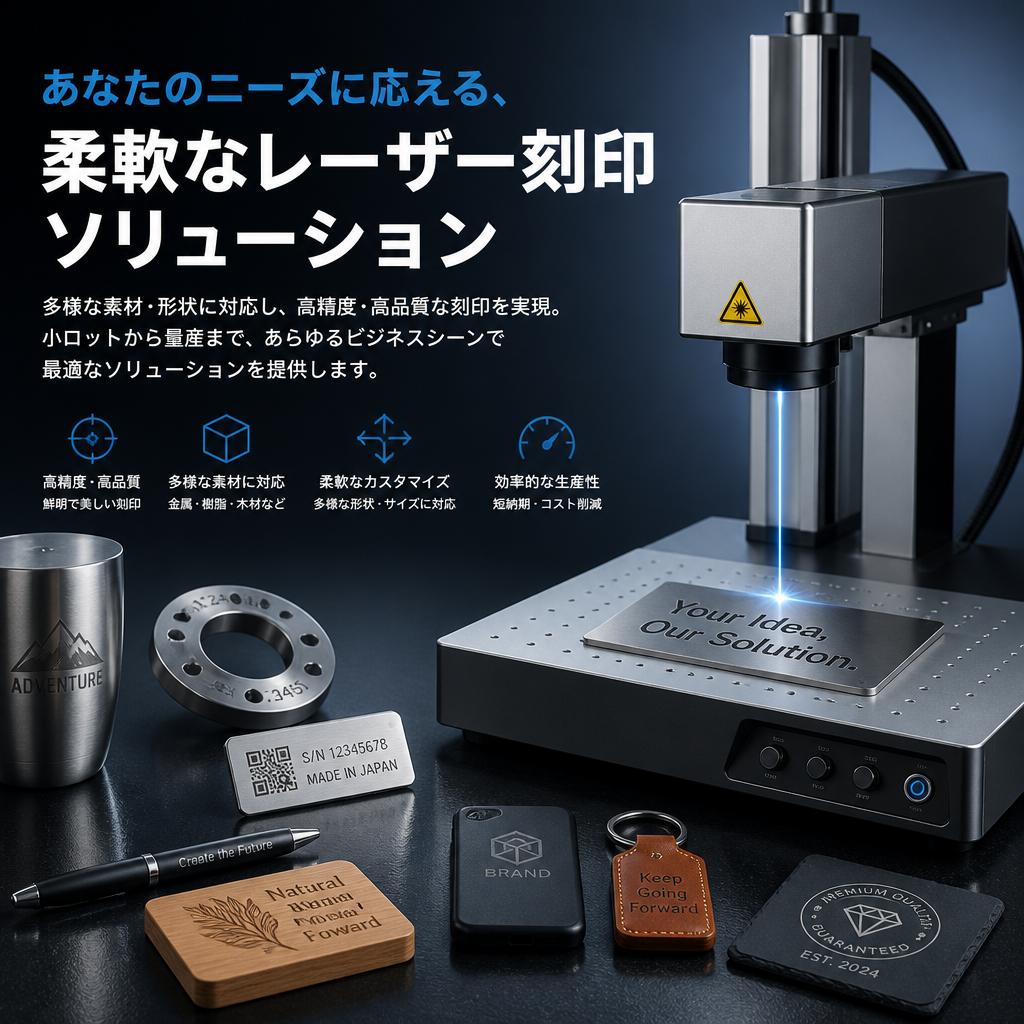 あなたのニーズに応える、柔軟なレーザー刻印ソリューション