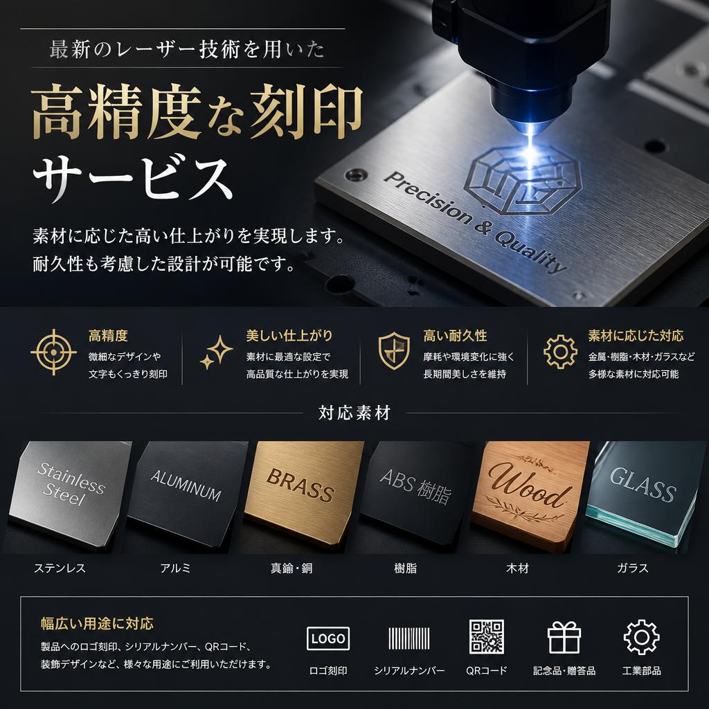 高精度レーザー刻印の特徴