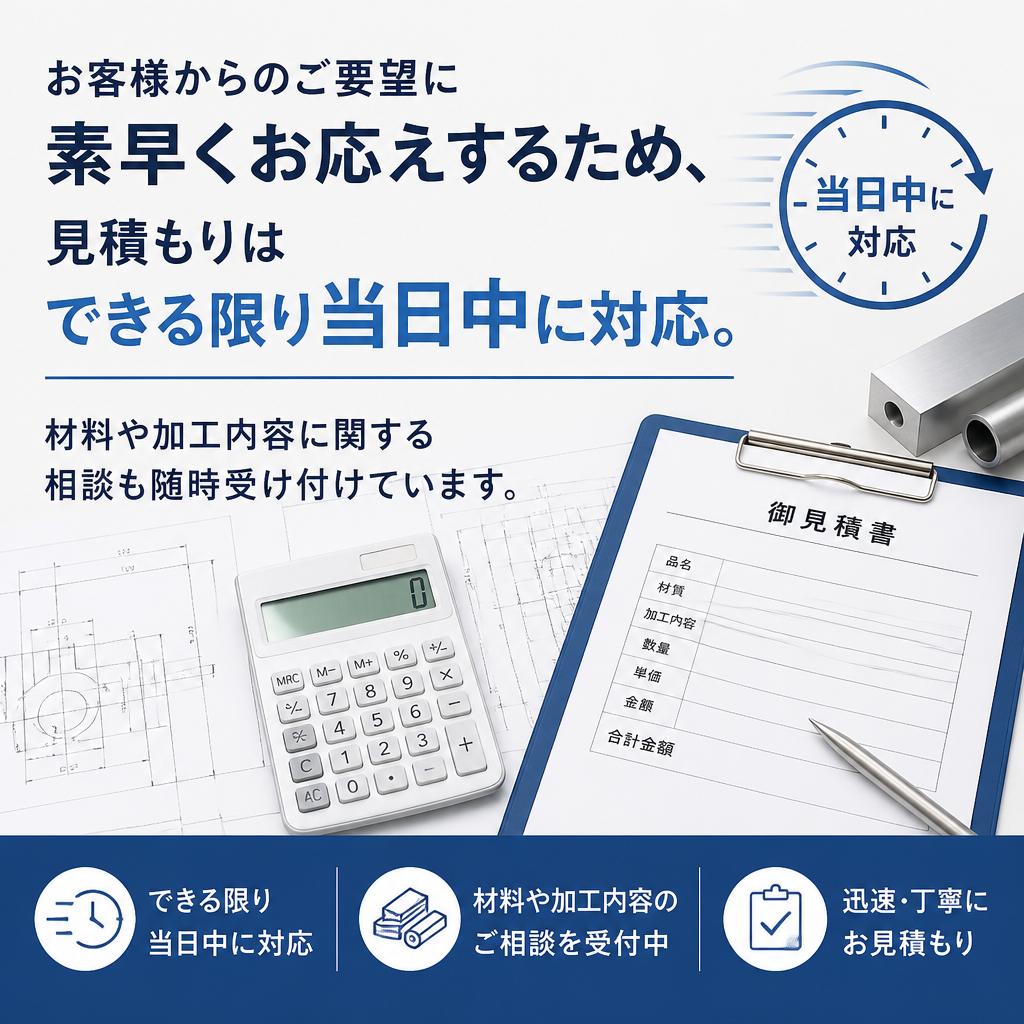 迅速な見積もりと相談対応