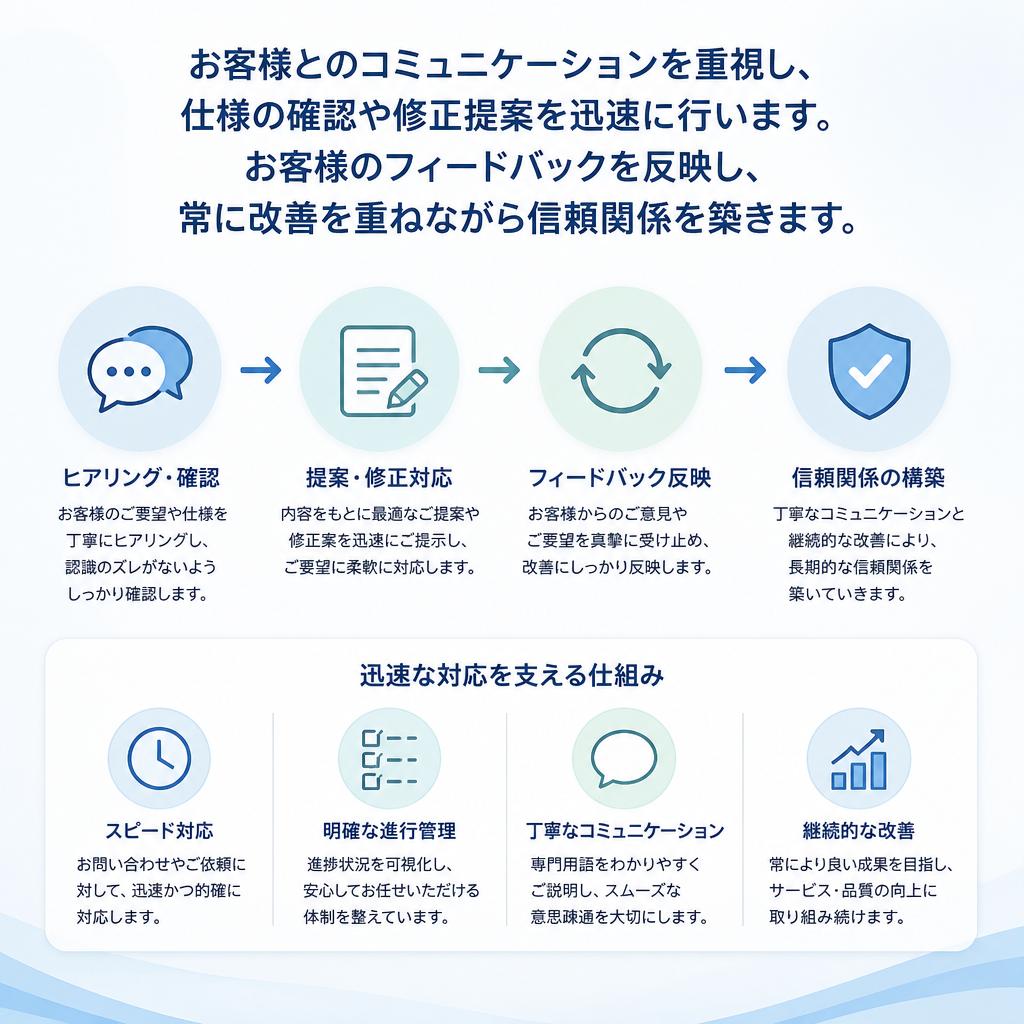 お客様の声を大切に