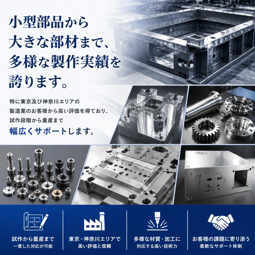 各種部品の製作実績