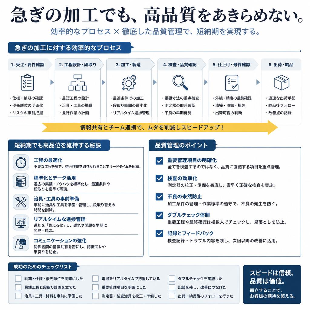 短納期で高品質な製品を実現するために