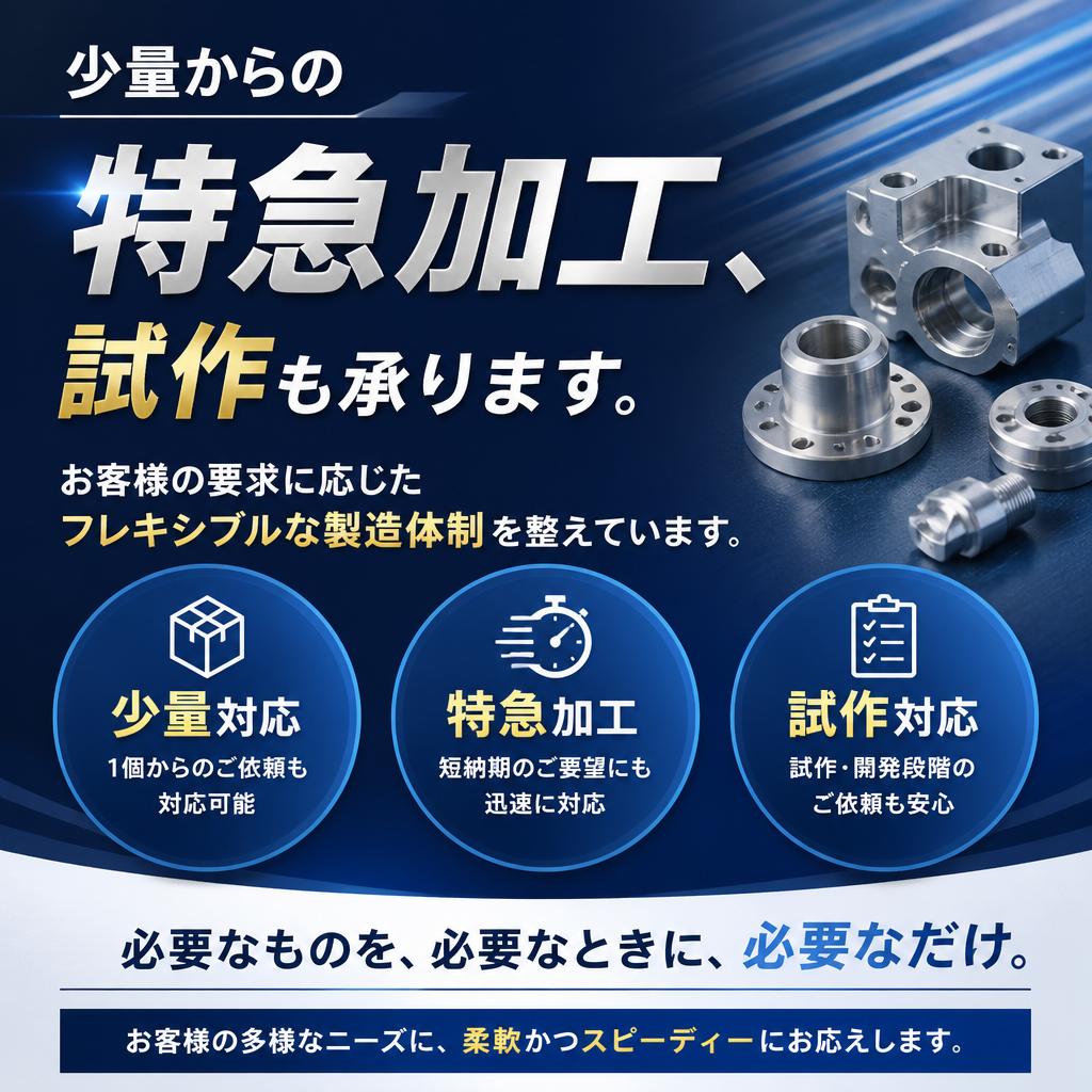 柔軟な発注対応