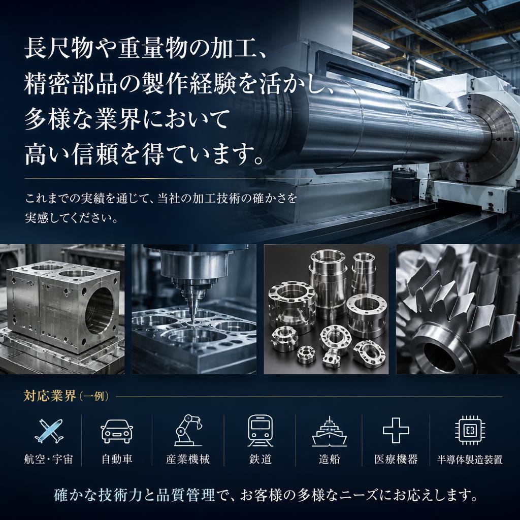 豊富な加工実績