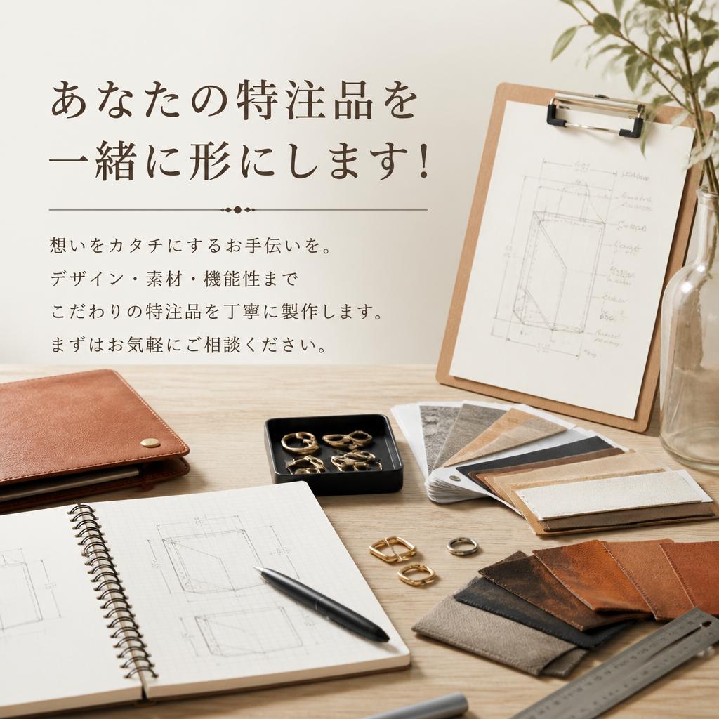 あなたの特注品を一緒に形にします！