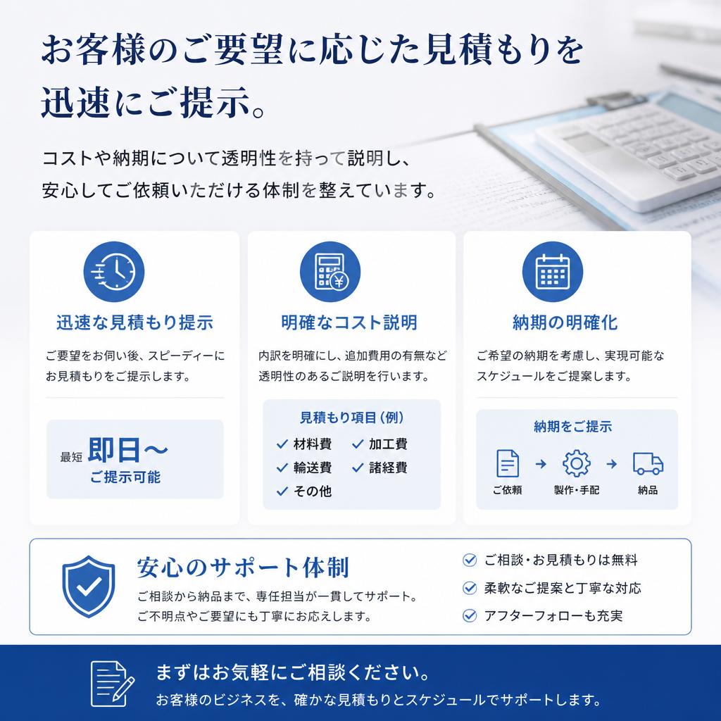 見積もりの明確さ