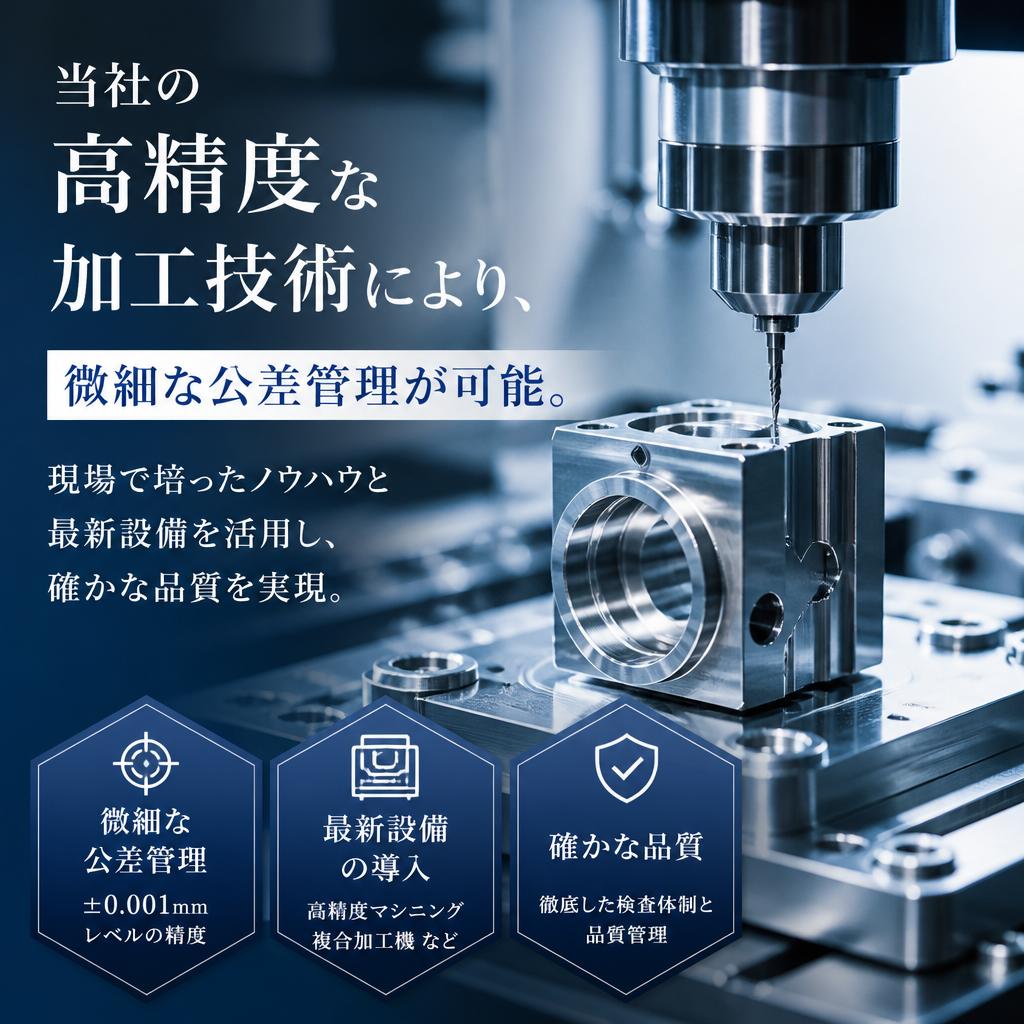 精密加工の技術力